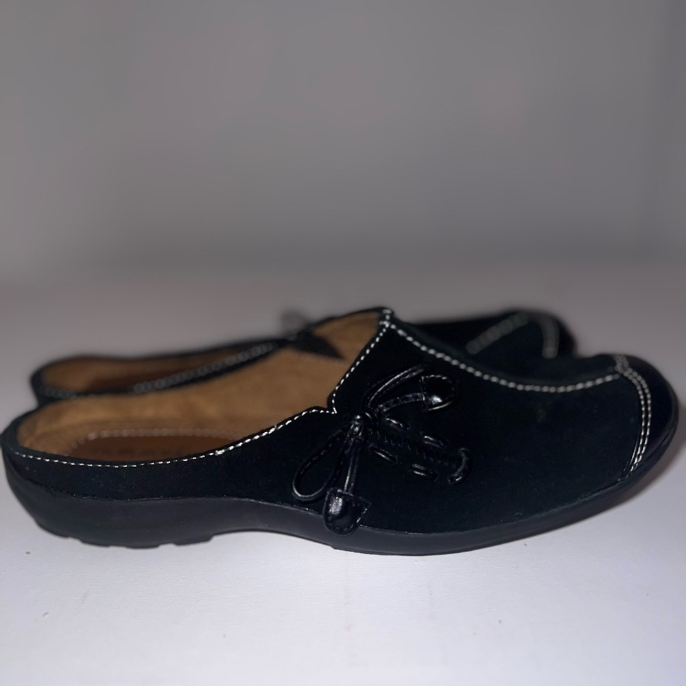 Natural Soul Naturalizer Black Mules Slip-On Comfort women’s sz.6